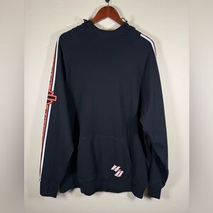 Harley Davidson Black Graphic Sleeves Hoodie XL  Toggle Drawstring Hood EUC